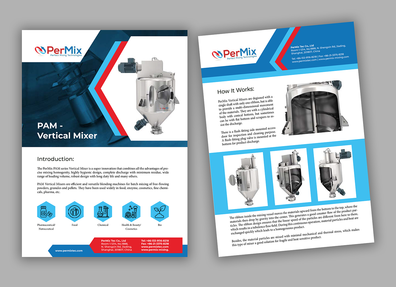 Brochure Design by Savitra for PerMix North America | Design #26663006