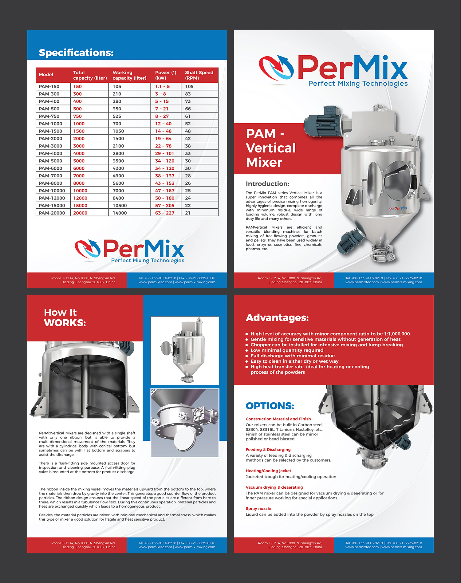 Brochure Design by Deziners Zone for PerMix North America | Design #26663776