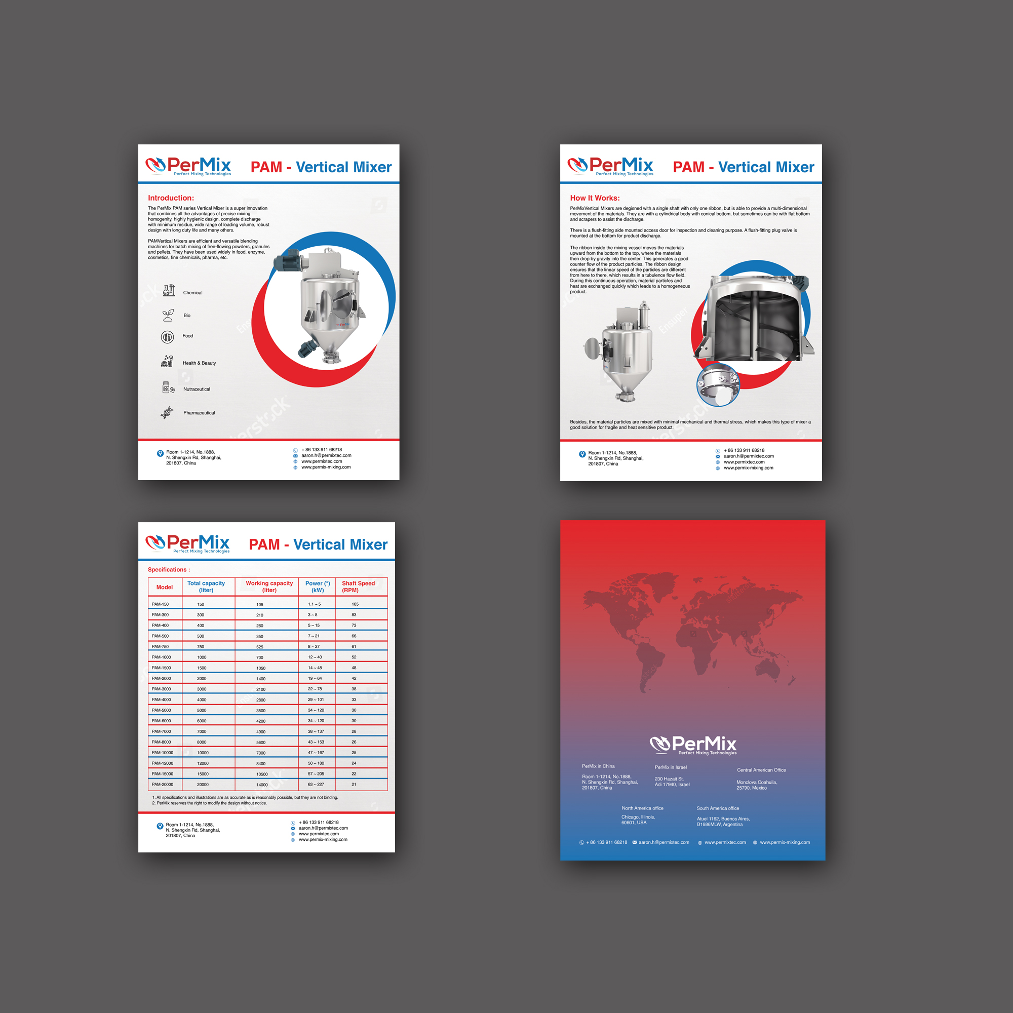Design de Brochure par aspiremedia pour PerMix North America | Design #26670350