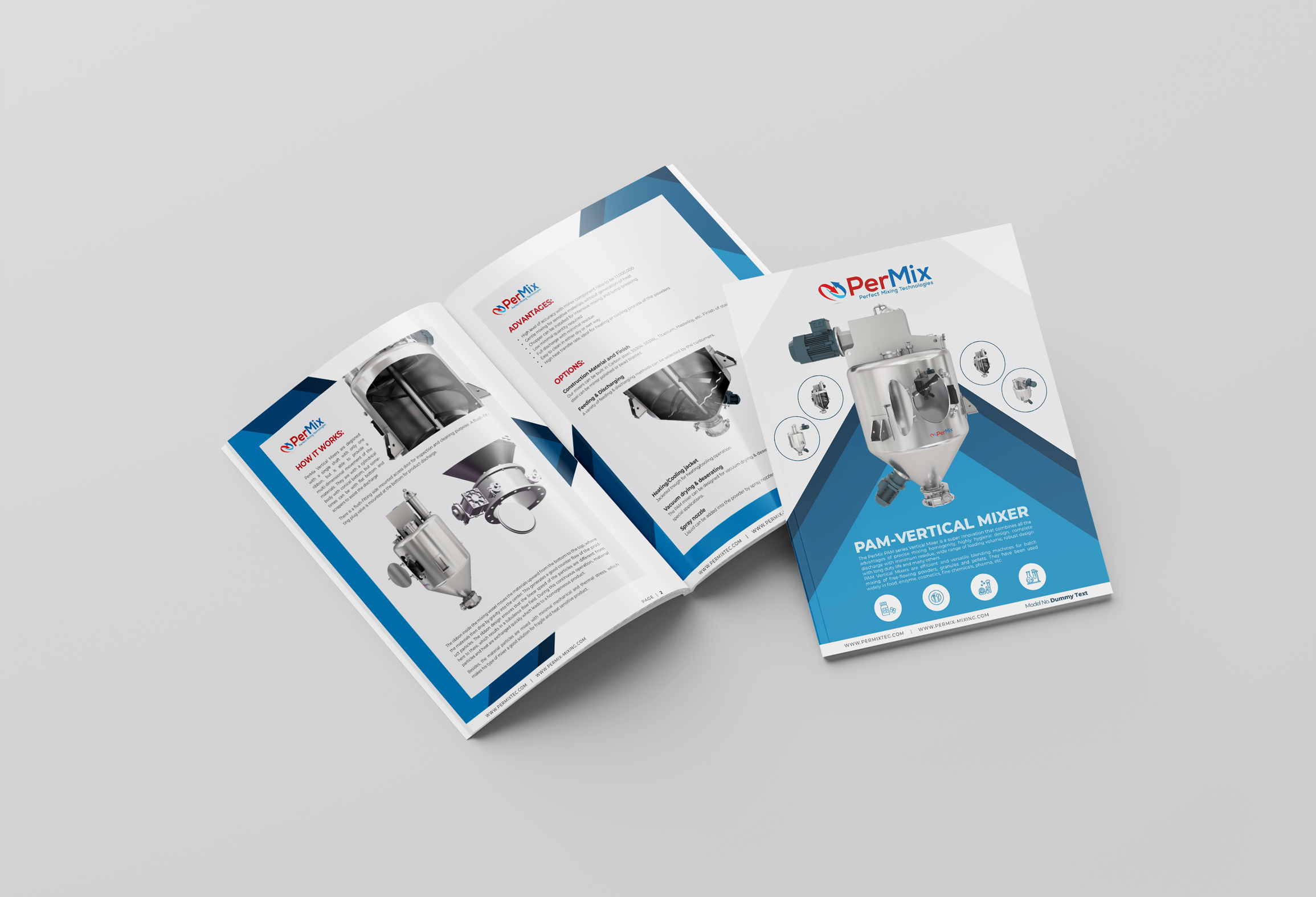 Brochure Design by Syed Shariq Ali for PerMix North America | Design #26685115