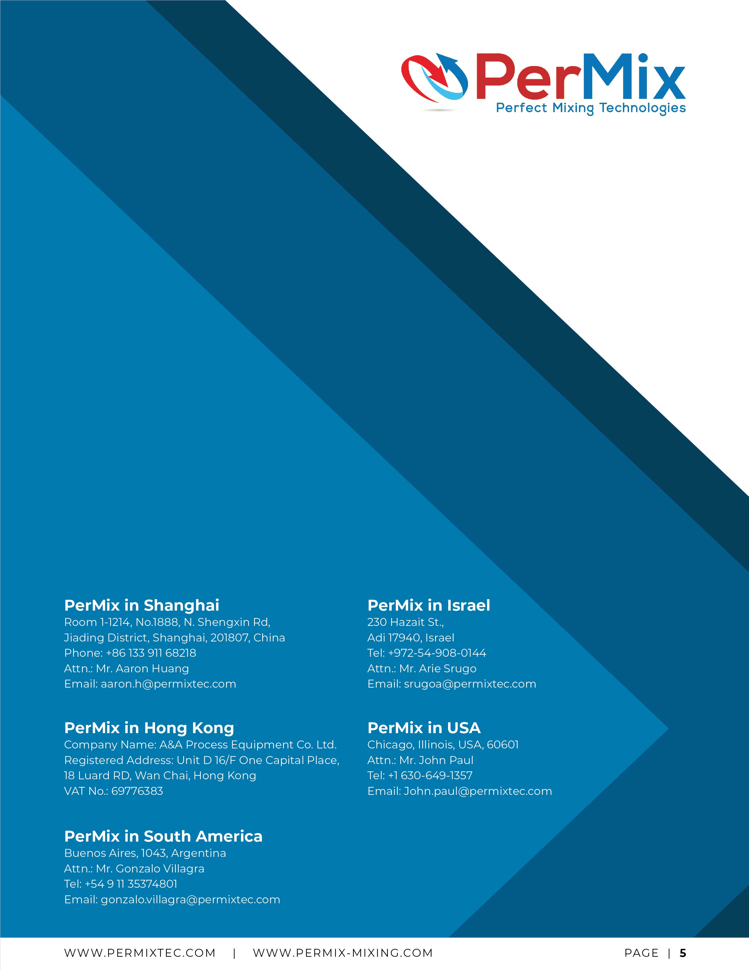 Brochure Design by Syed Shariq Ali for PerMix North America | Design #26685120