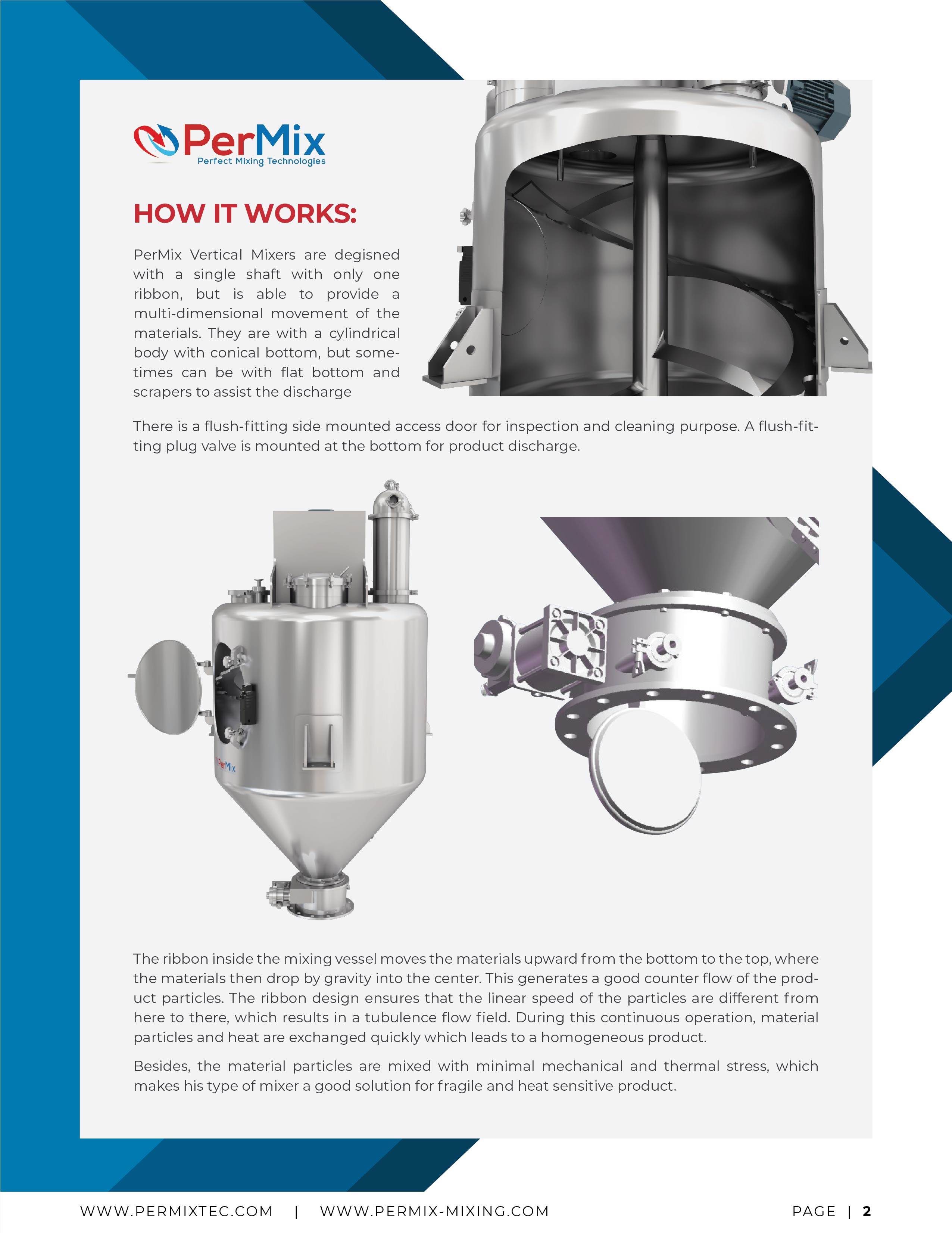 Brochure Design by Syed Shariq Ali for PerMix North America | Design #26685122