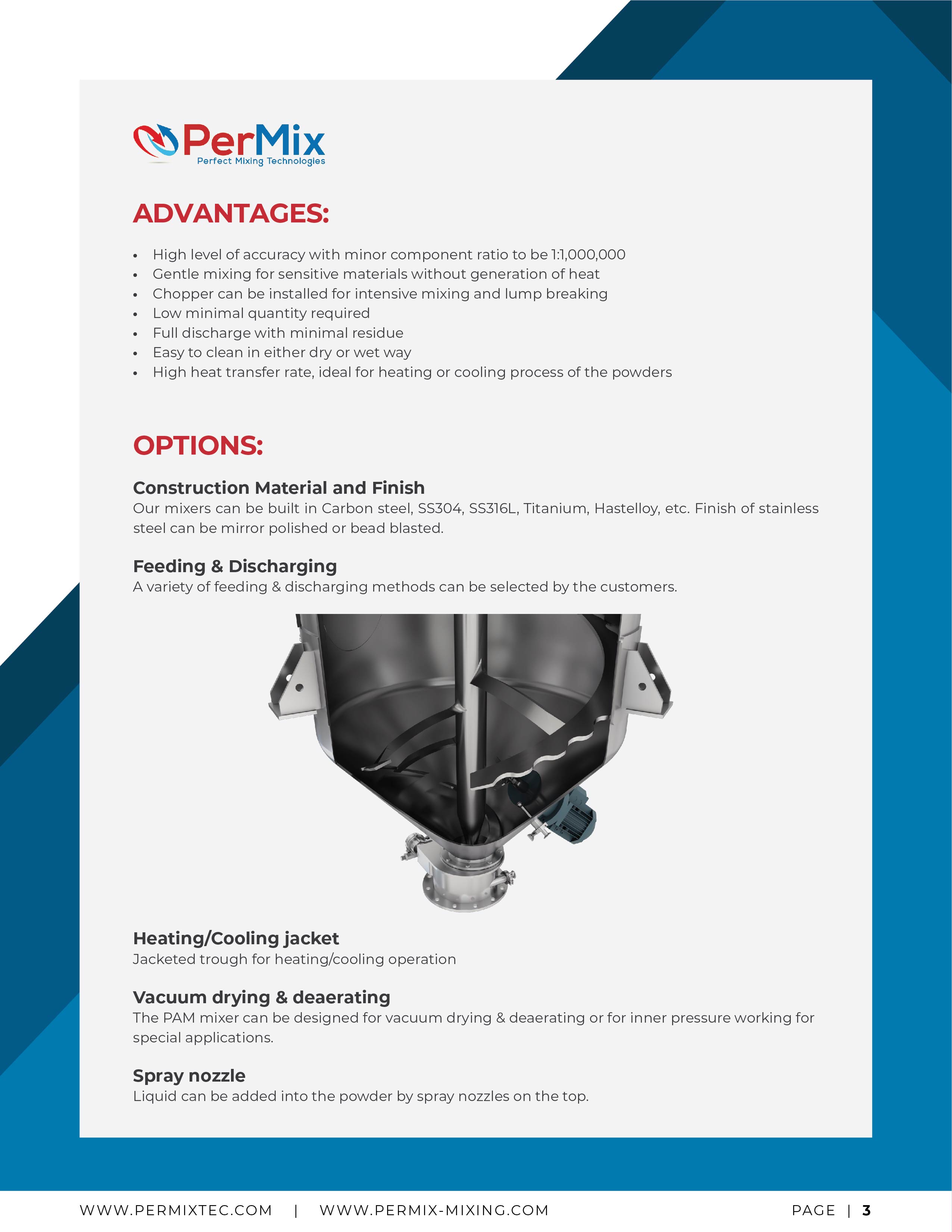 Brochure Design by Syed Shariq Ali for PerMix North America | Design #26685123