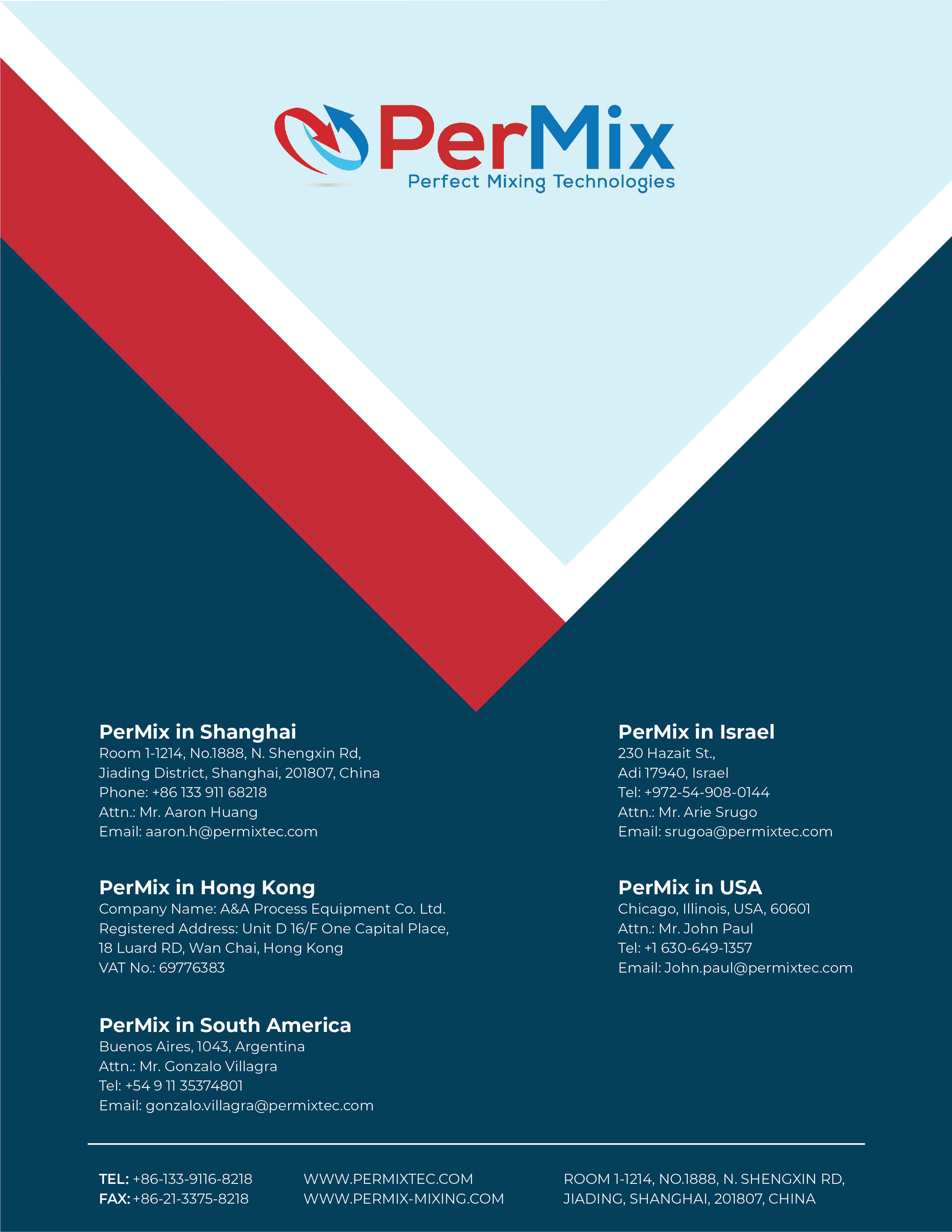 Brochure Design by Syed Shariq Ali for PerMix North America | Design #26685132
