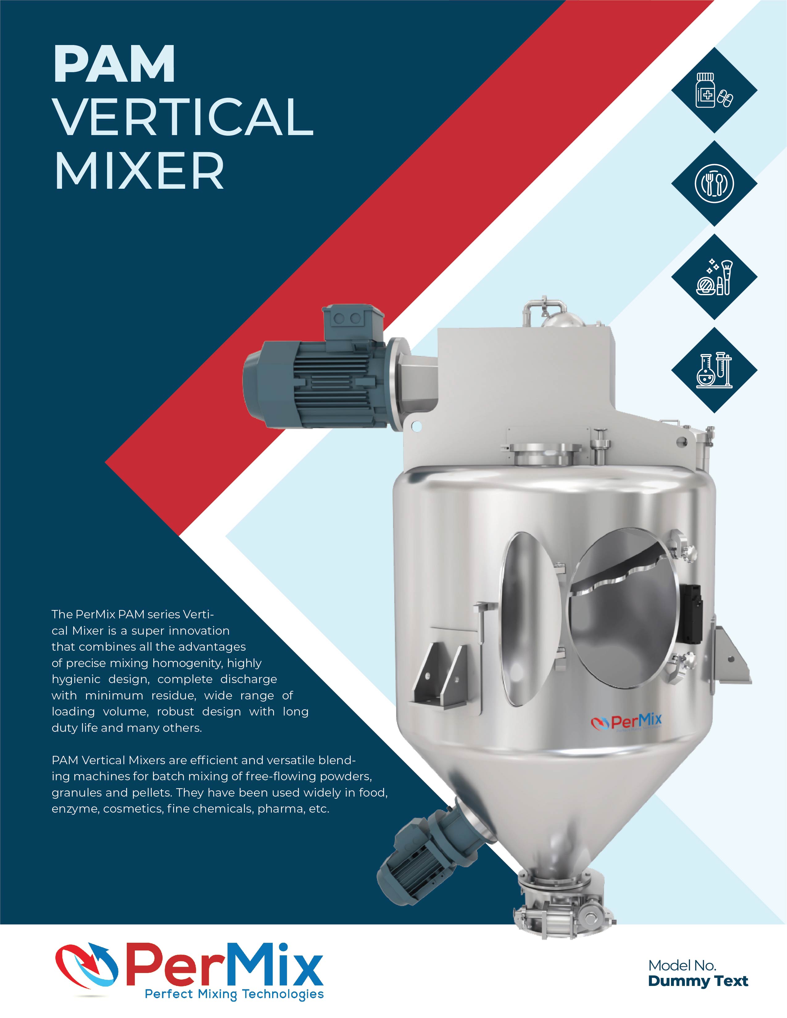 Brochure Design by Syed Shariq Ali for PerMix North America | Design #26685133