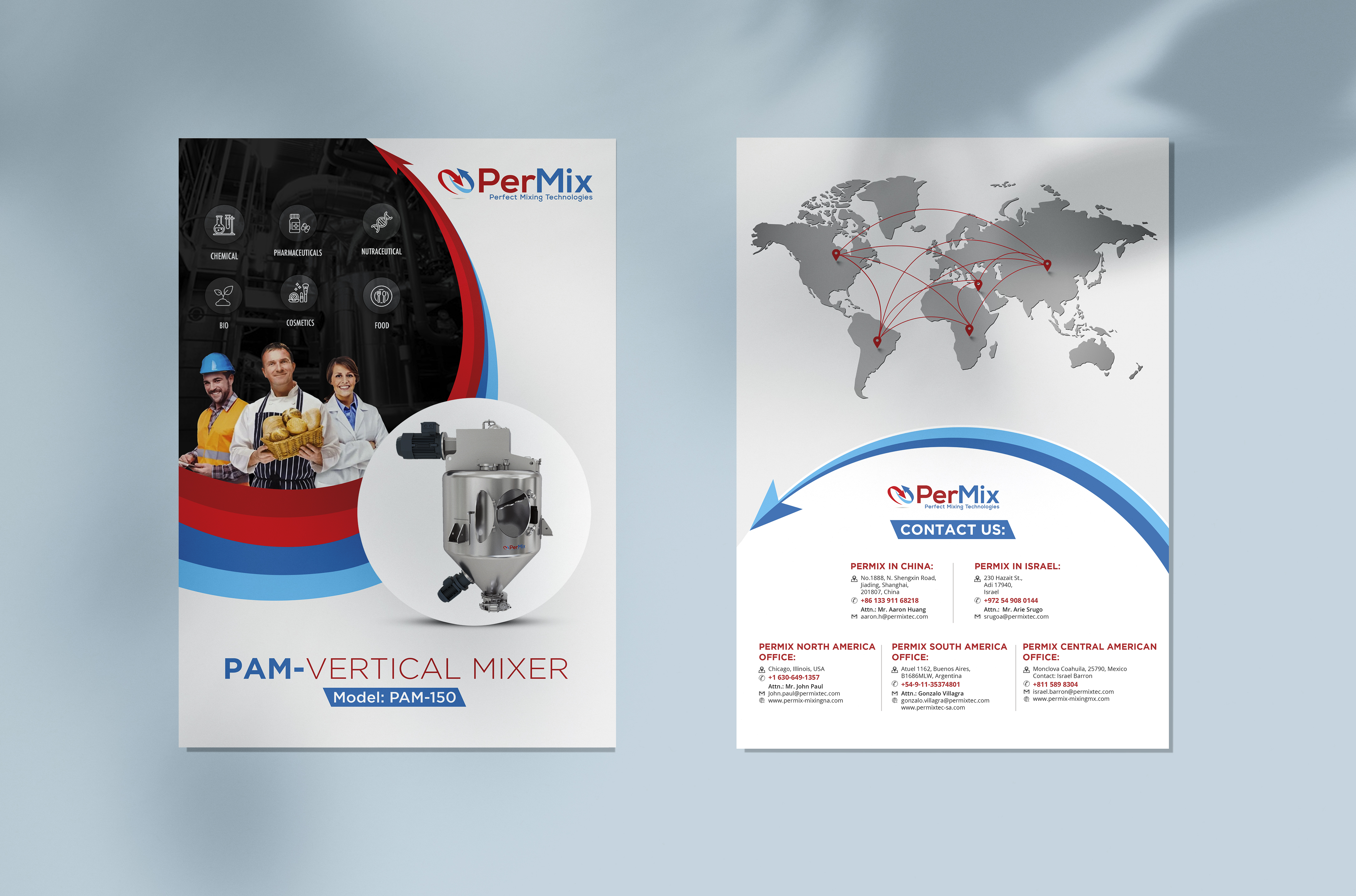 Brochure Design by Art Scenario for PerMix North America | Design #26685419