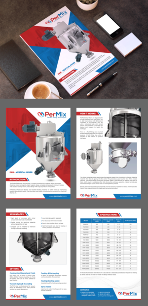 Brochure Design by GraphicsGuru for PerMix North America | Design: #26666461
