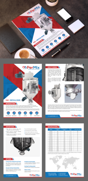 Brochure Design by GraphicsGuru for PerMix North America | Design: #26668046