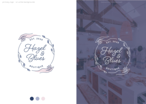 Hazel & Blues Boutique | Logo Design by Birdcage