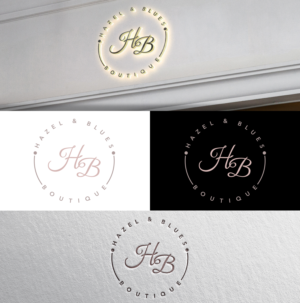 Hazel & Blues Boutique | Logo Design by Blessing Angel