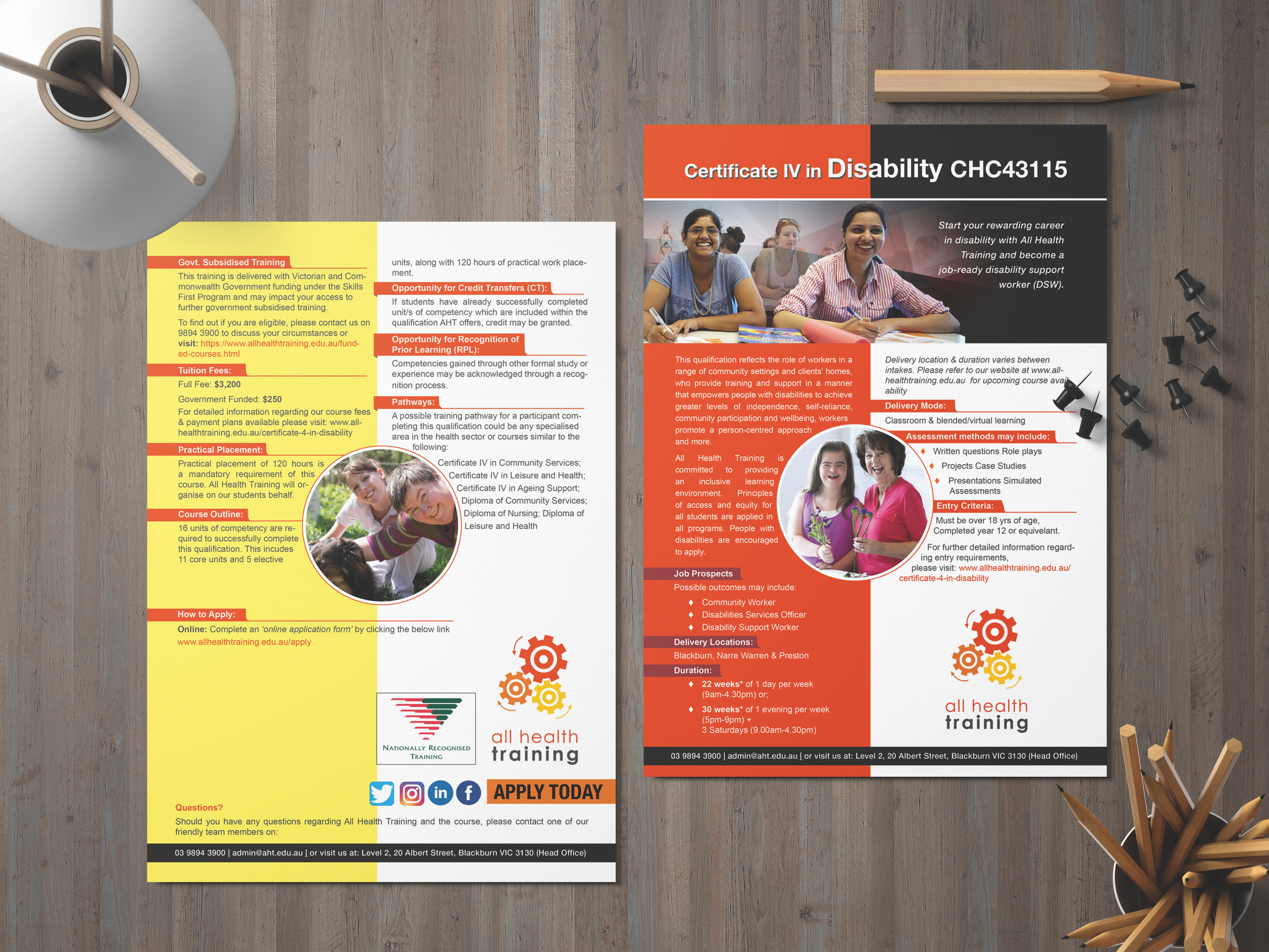 Diseño de Flyer por Chandra para All Health Training | Diseño #26692509