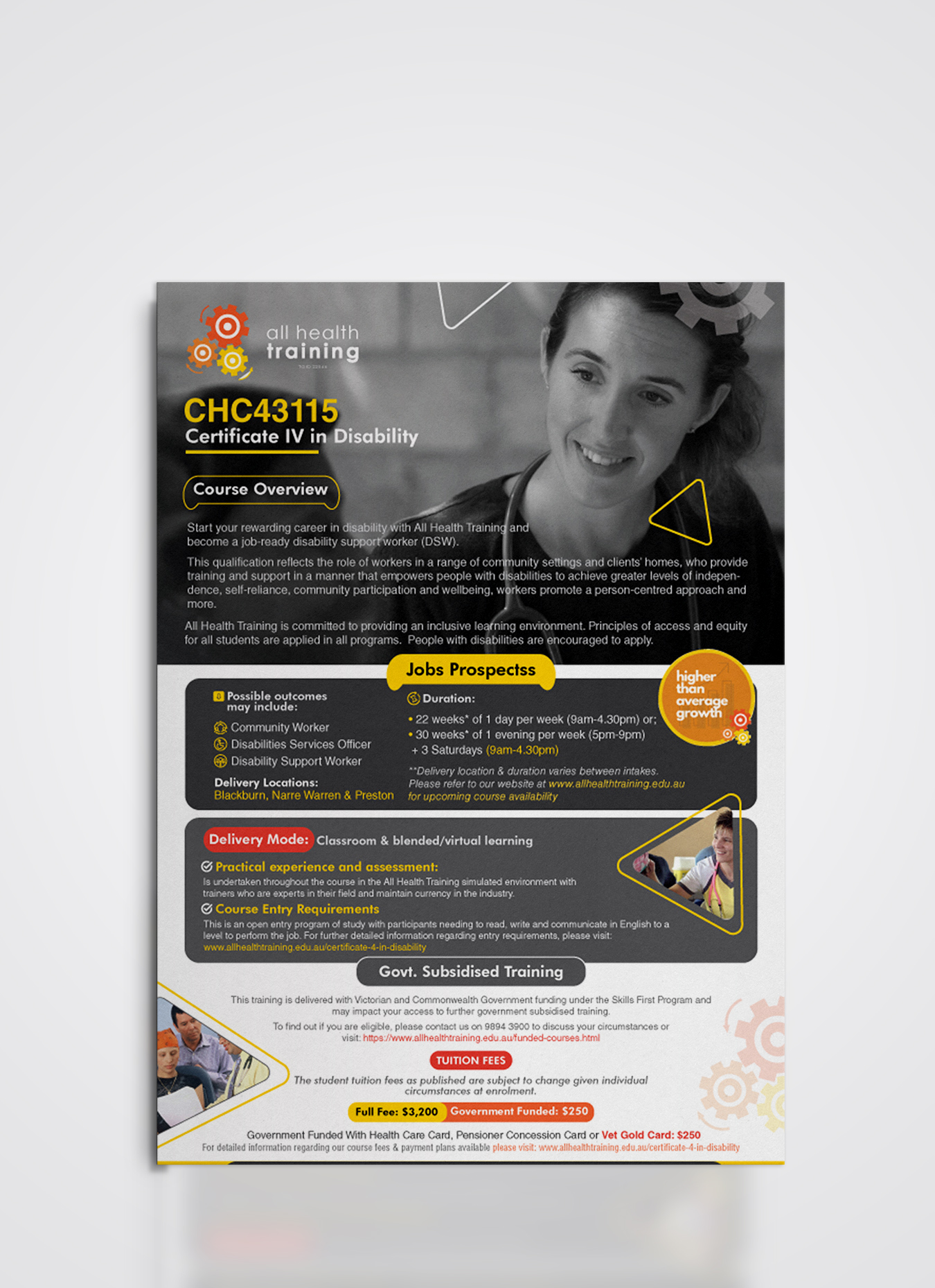 Flyer Design by Sushanta_Halder for All Health Training | Design #26674728