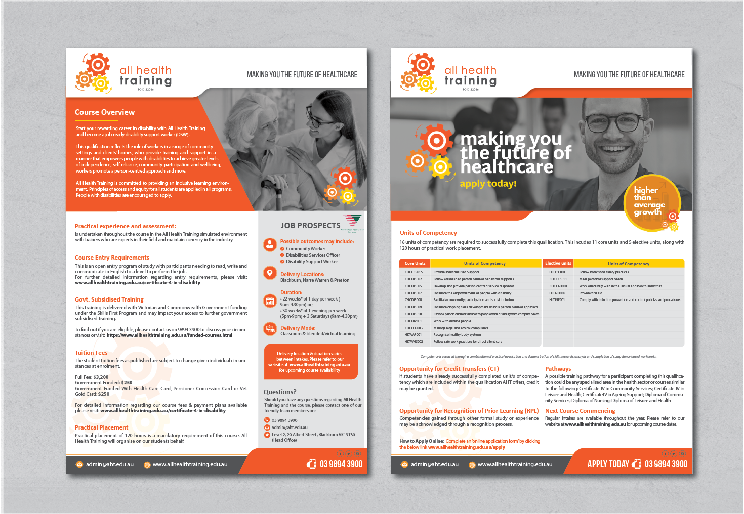 Flyer Design by alex989 for All Health Training | Design #26663436