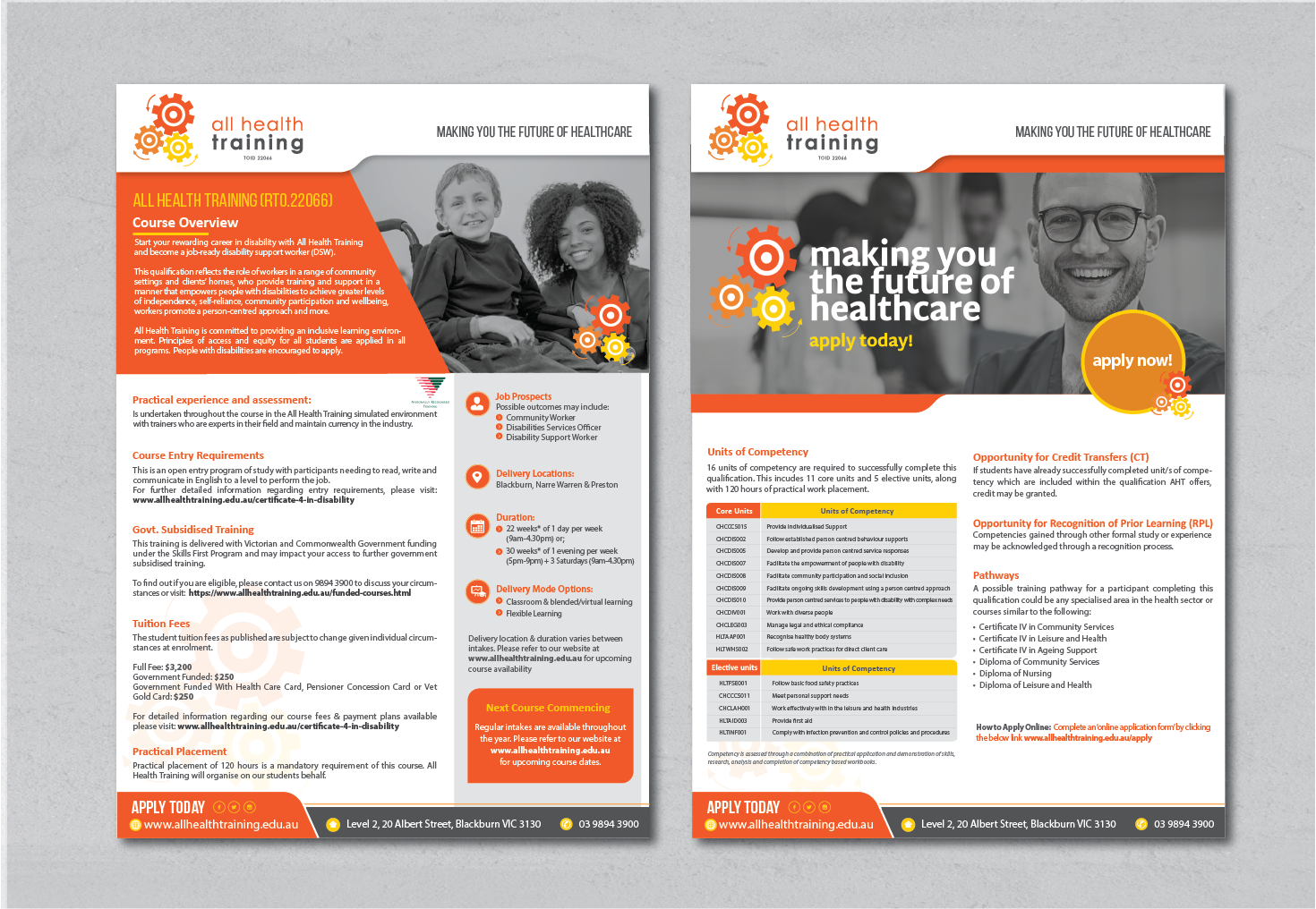 Flyer Design by alex989 for All Health Training | Design #26669361