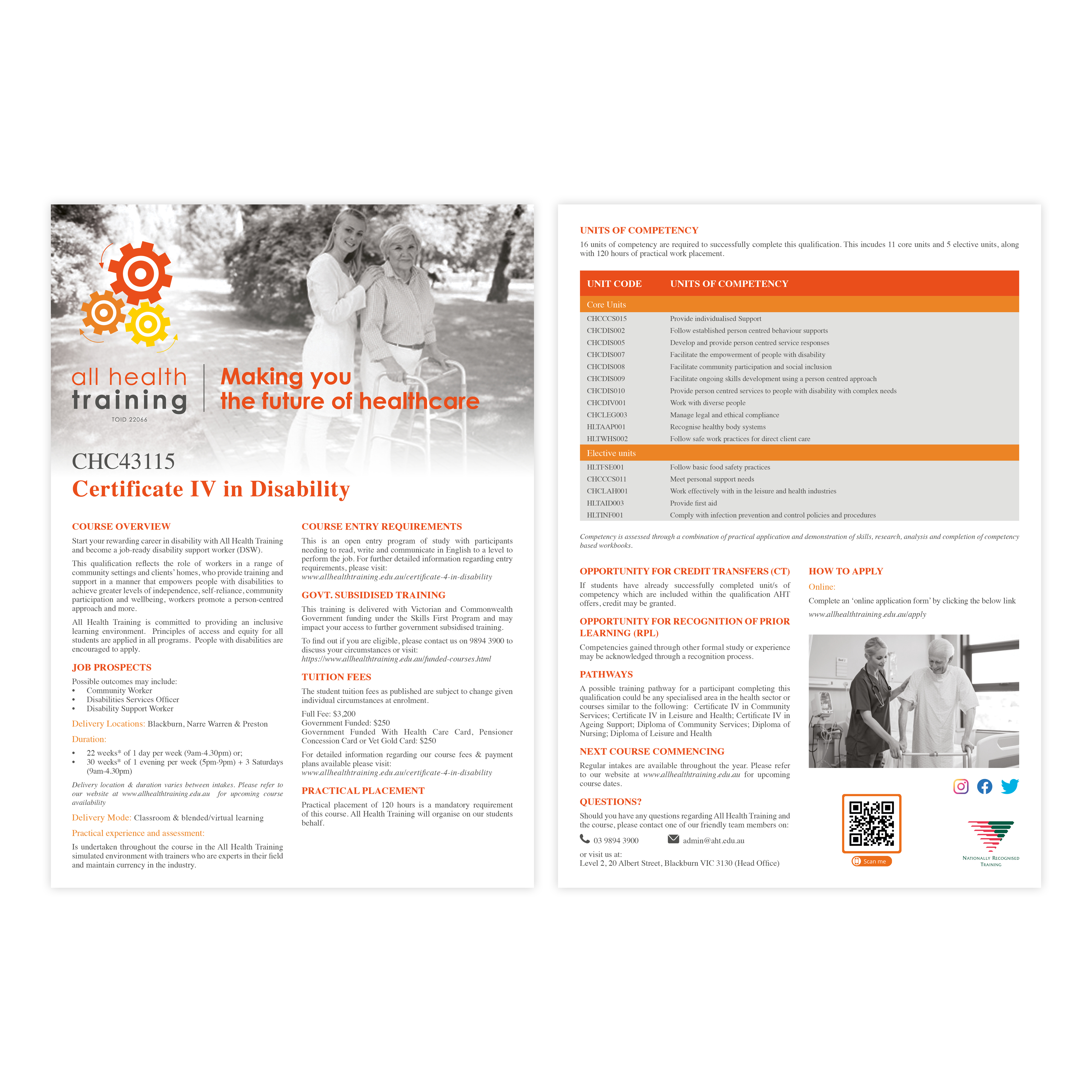 Flyer Design by Laudes for All Health Training | Design #26706251