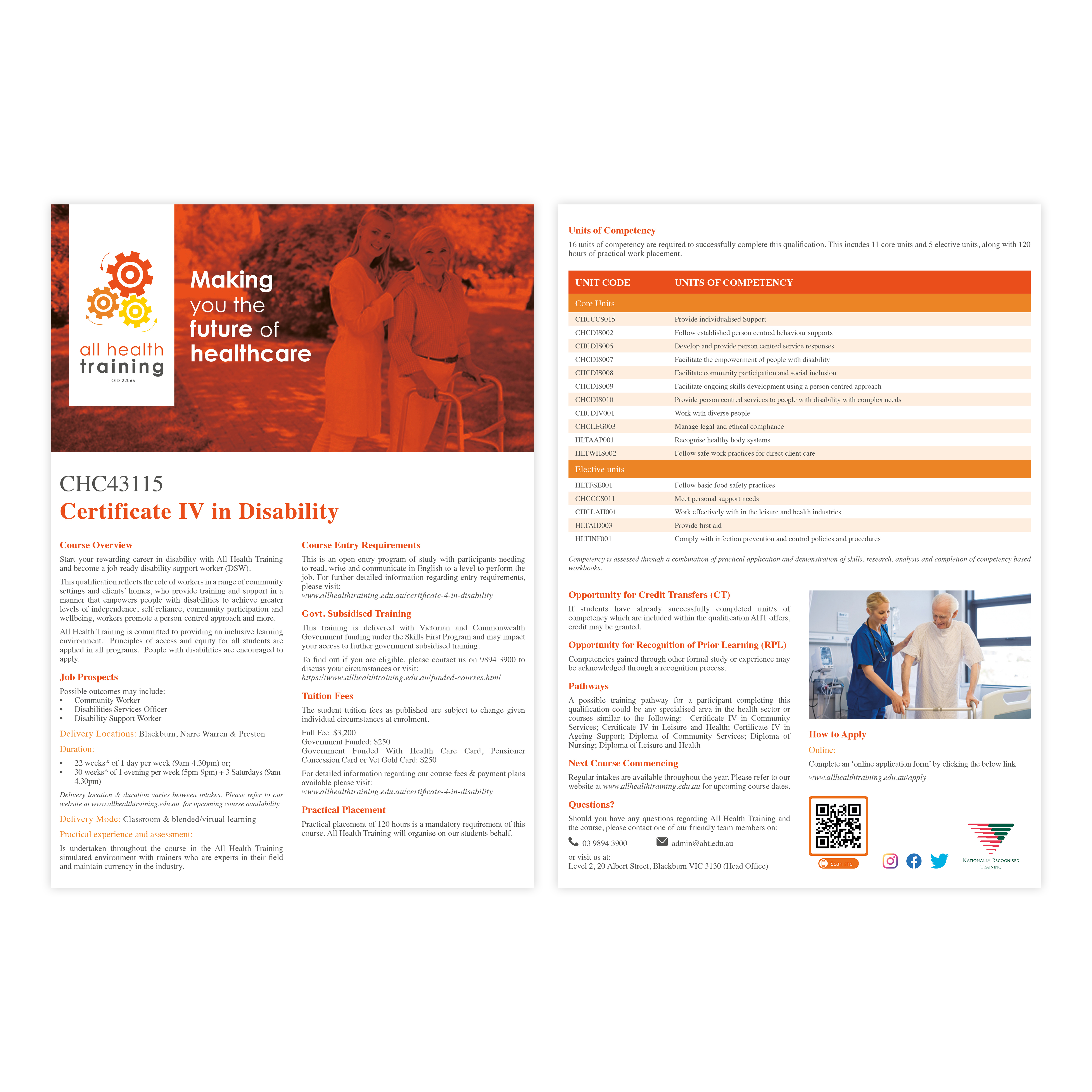 Flyer Design by Laudes for All Health Training | Design #26706252