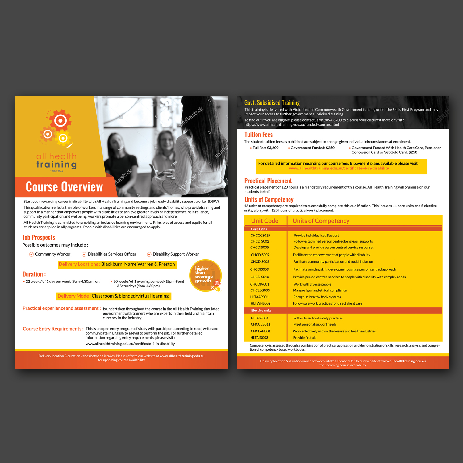 Flyer Design by aspiremedia for All Health Training | Design #26663966