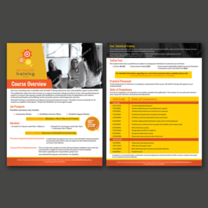 New Branding Concept Healthcare Course Brochure | Flyer Design by aspiremedia