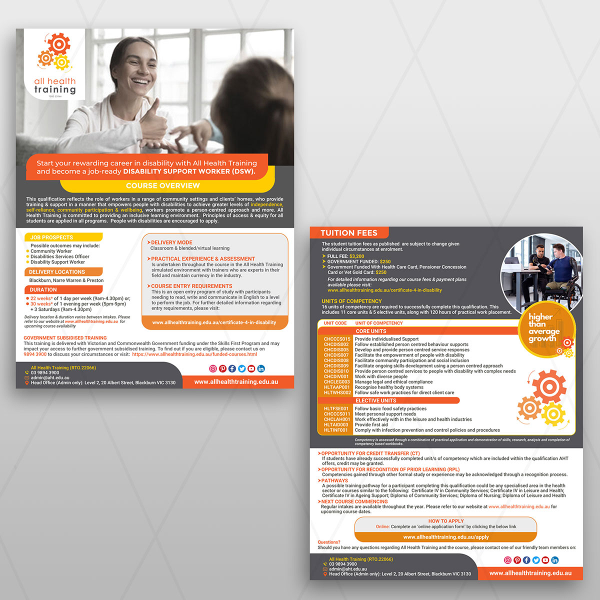 Diseño de Flyer por DA. para All Health Training | Diseño #26691832