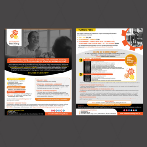 New Branding Concept Healthcare Course Brochure | Flyer Design by DA.