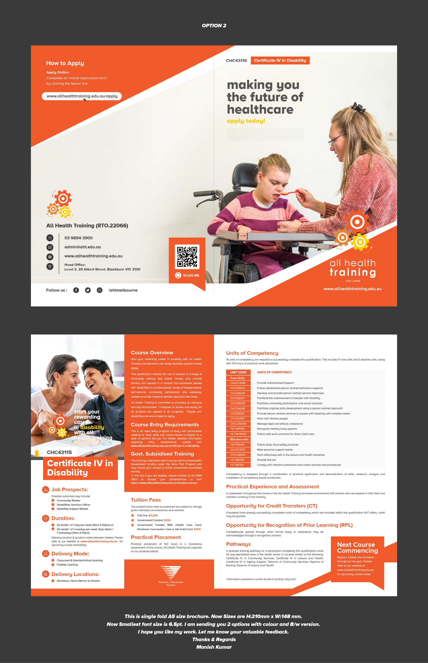 Flyer Design by RealManish for All Health Training | Design #26730346