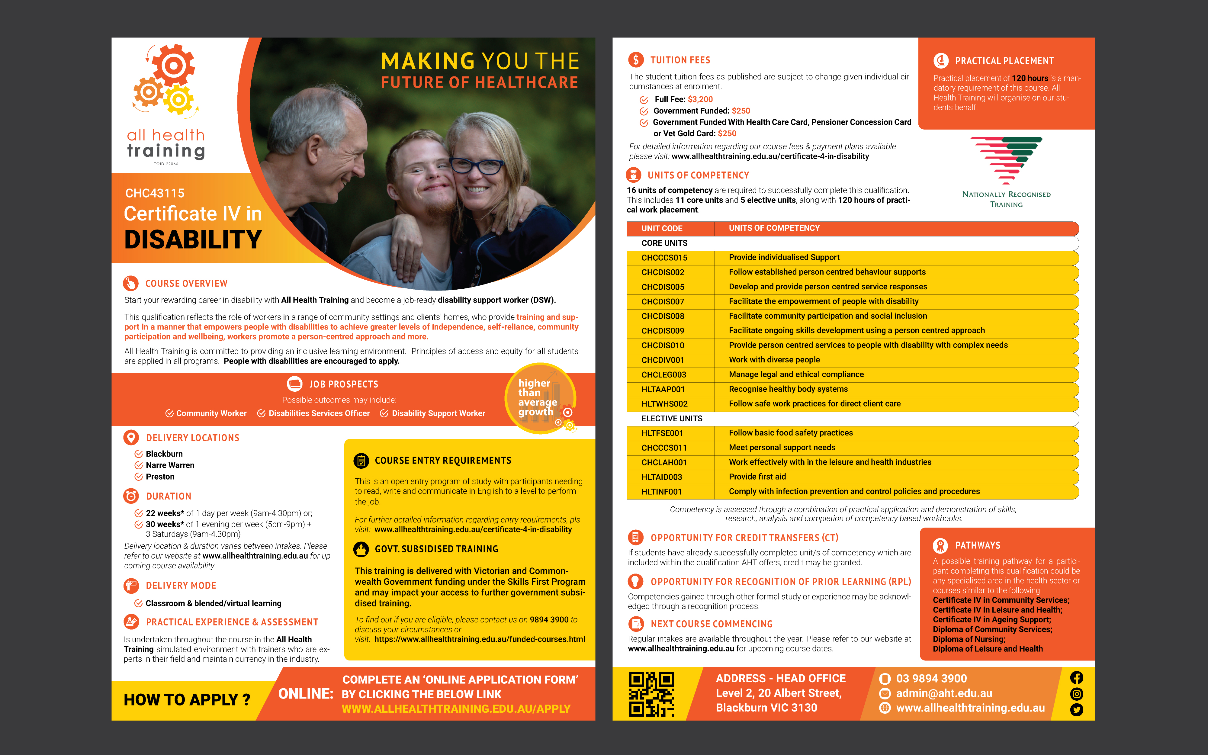 Flyer Design by Jesskurian for All Health Training | Design #26717463