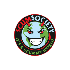 $cum$ociety and “It’s a scummy world!” | Logo Design by prodesigns99