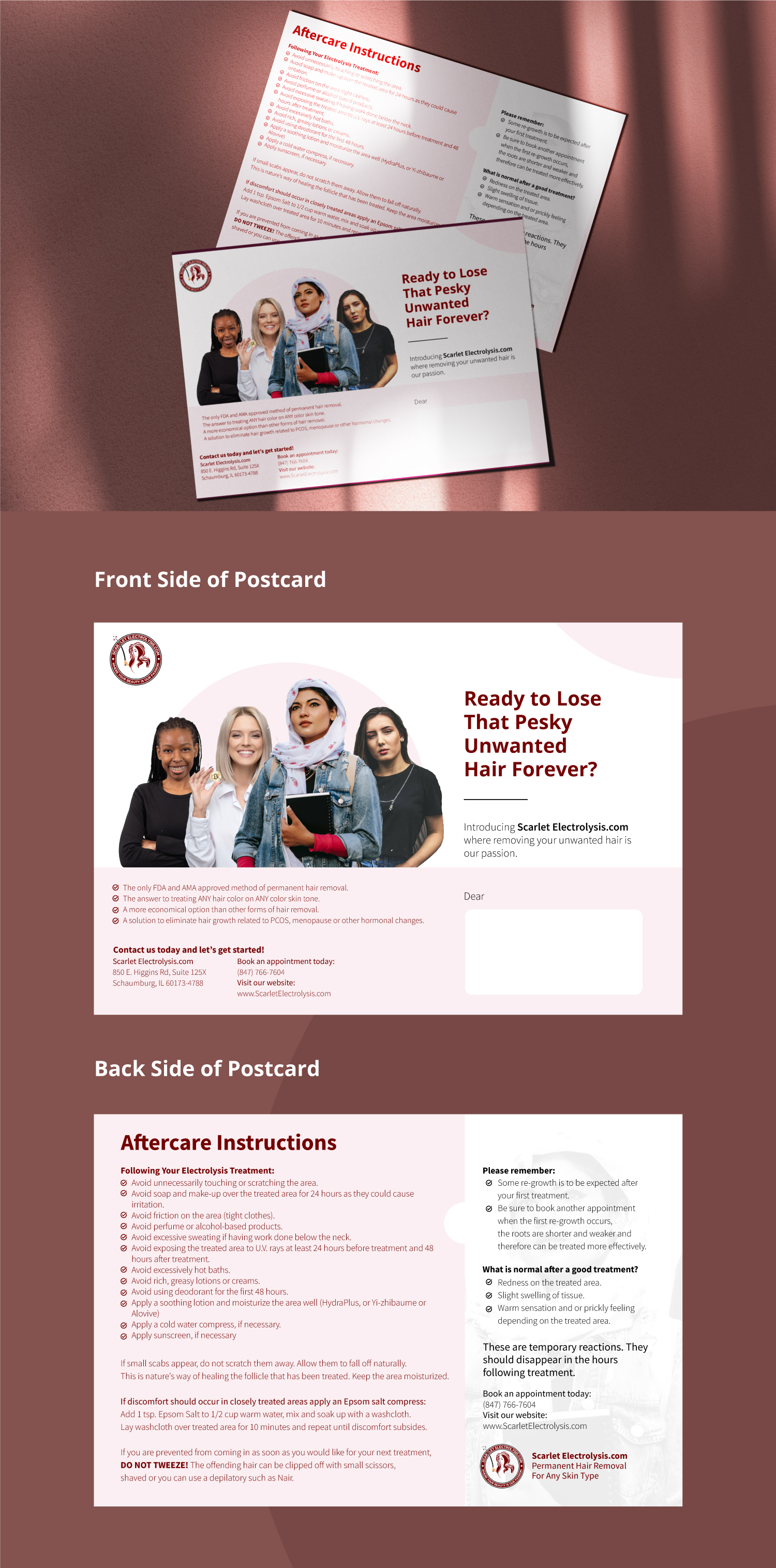 Postcard Design by Indra 06 for Scarlet Acquisitions, LLC | Design #26665427
