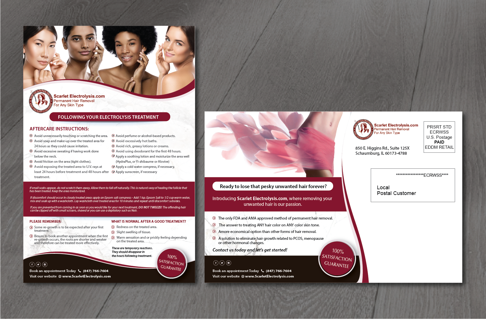 Postcard Design by alex989 for Scarlet Acquisitions, LLC | Design #26662730