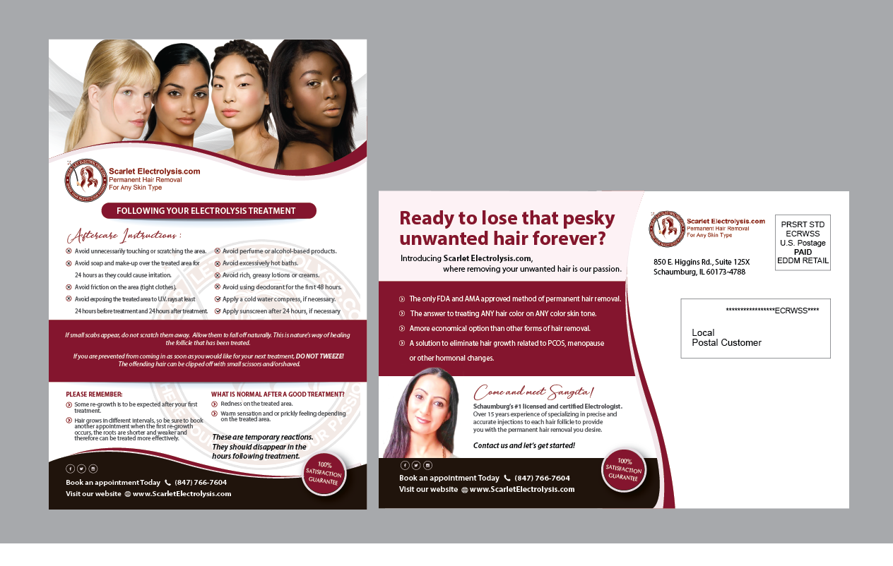 Postcard Design by alex989 for Scarlet Acquisitions, LLC | Design #26671916