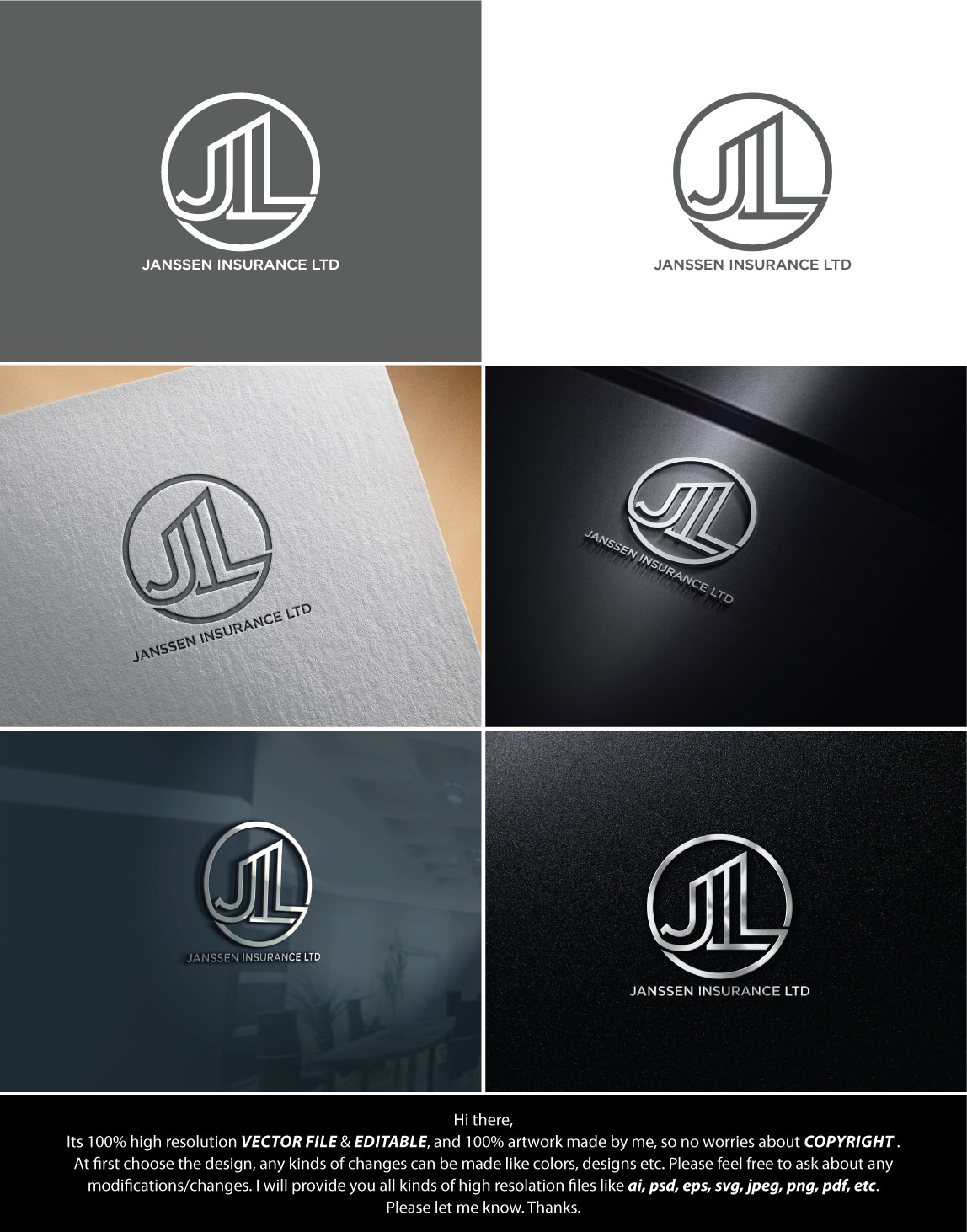 Logo Design by FireflyArt for Jenssen Insurance Limited | Design #26664245