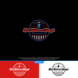 Red, White and Dough | Logo Design by siti MWDesign