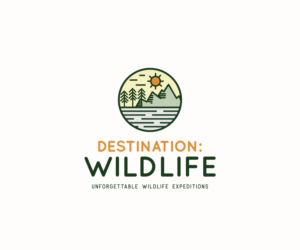 The name is -> "Destination: Wildlife"  and the tagline is -> "Unforgettable Wildlife Expeditions" | Logo Design by luiz otavio I DESIGN