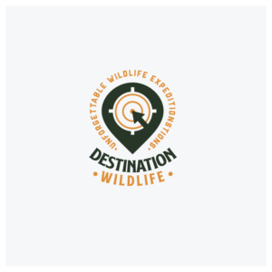 The name is -> "Destination: Wildlife"  and the tagline is -> "Unforgettable Wildlife Expeditions" | Logo Design by FourtuneDesign