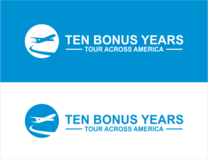 TEN BONUS YEARS TOUR ACROSS AMERICA | Logo Design by BNdesigner