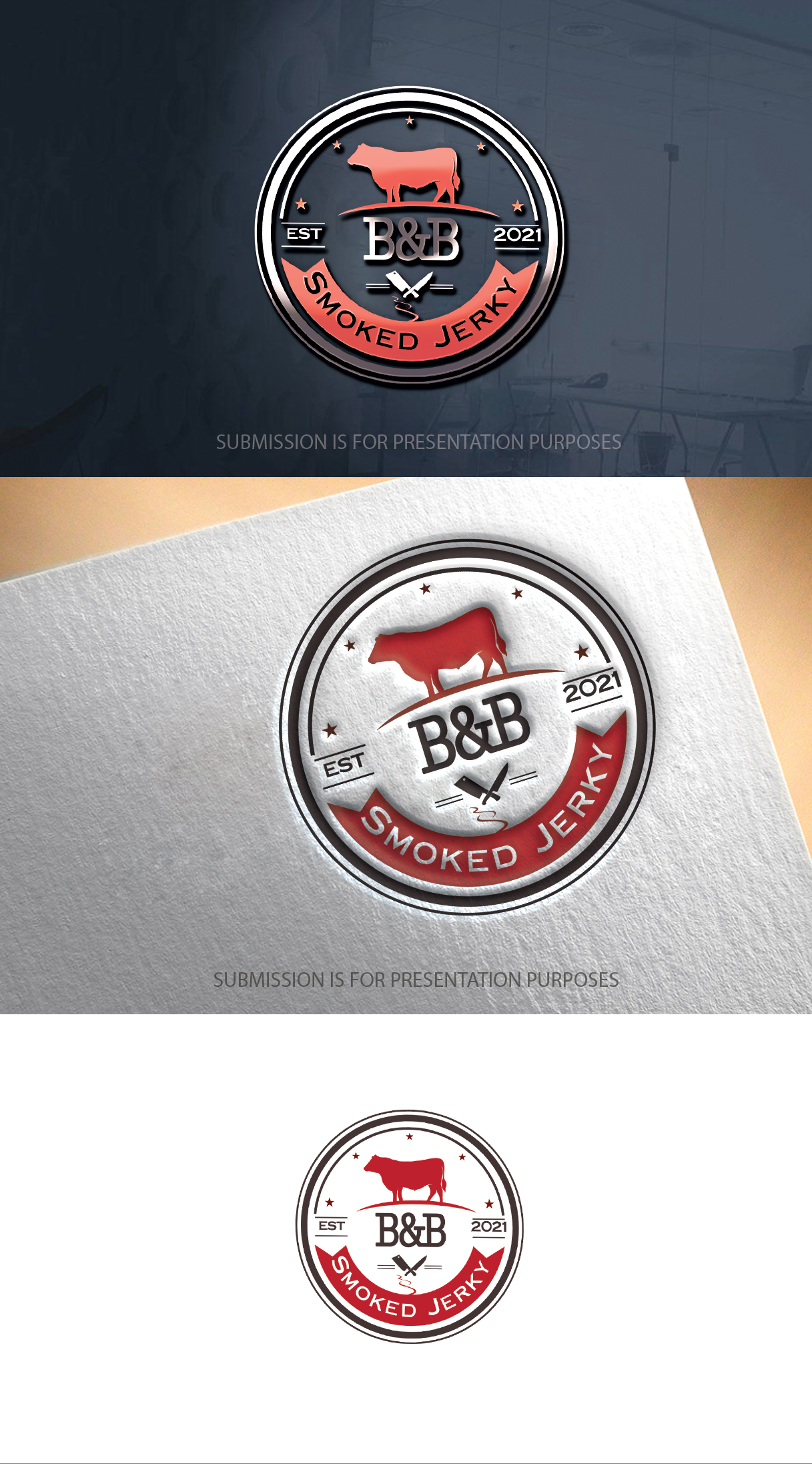 Design de Logo par graphicevolution pour B&B Smoked Jerky | Design : #26667645