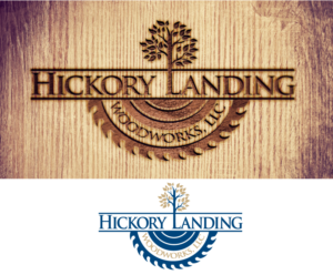 Hickory Landing Woodworks, LLC | Logo Design by blue eye