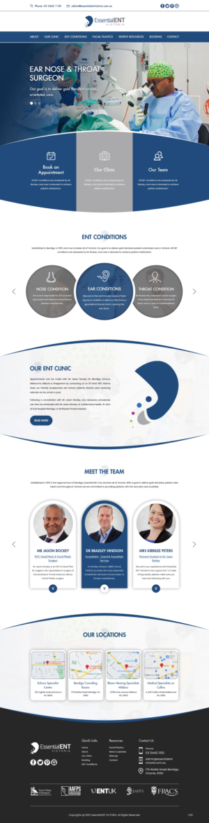 Web Design by pb for Essential ENT Victoria  | Design: #26669251
