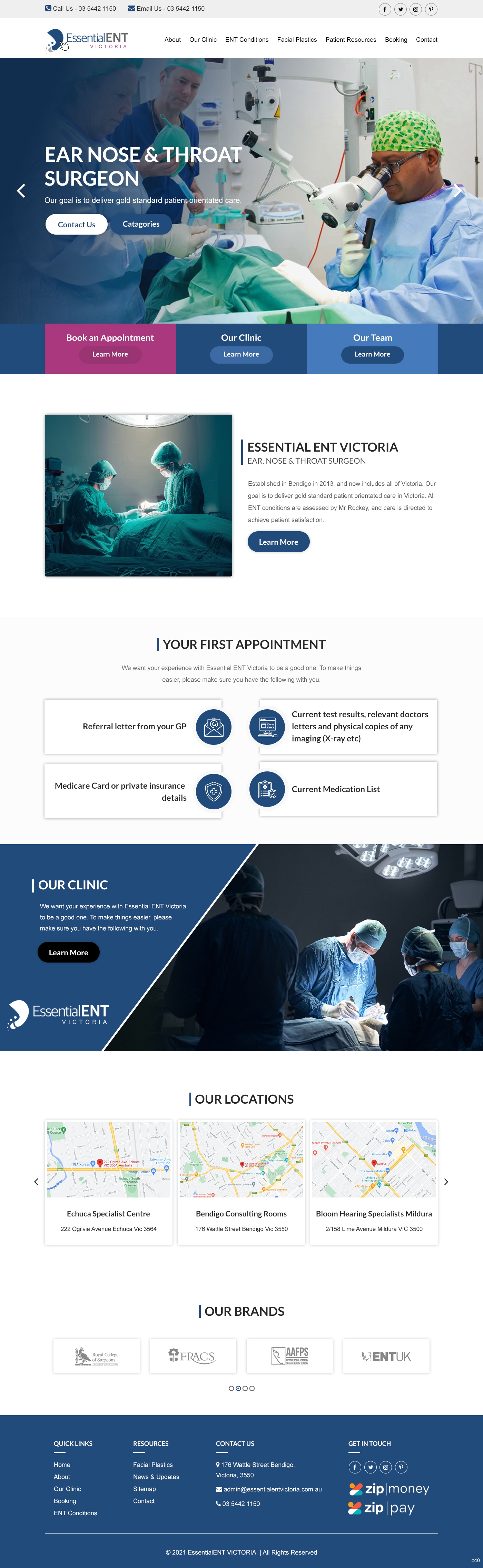 Web Design by pb for Essential ENT Victoria  | Design #26669262
