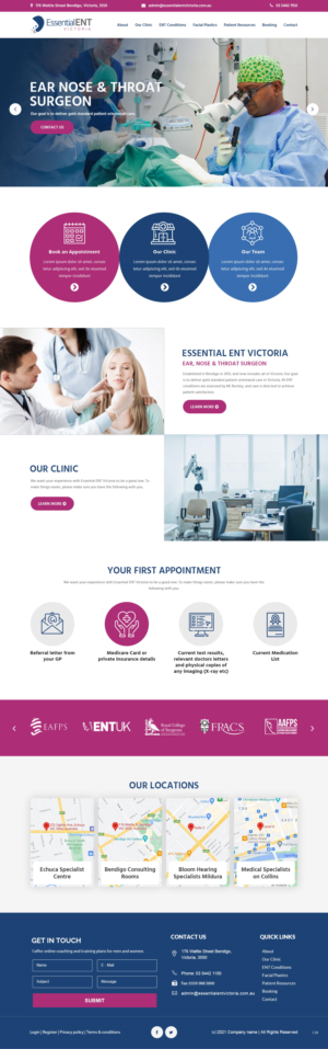 Web Design by pb for Essential ENT Victoria  | Design: #26669264