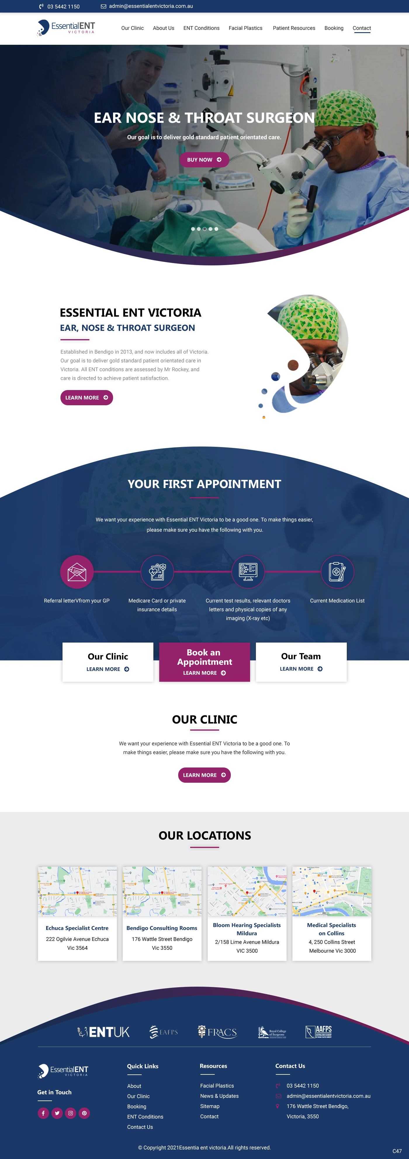 Web Design by pb for Essential ENT Victoria  | Design #26669269