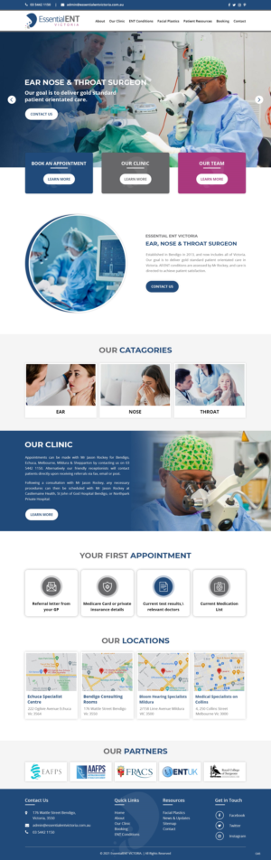 Web Design by pb for Essential ENT Victoria  | Design: #26669271