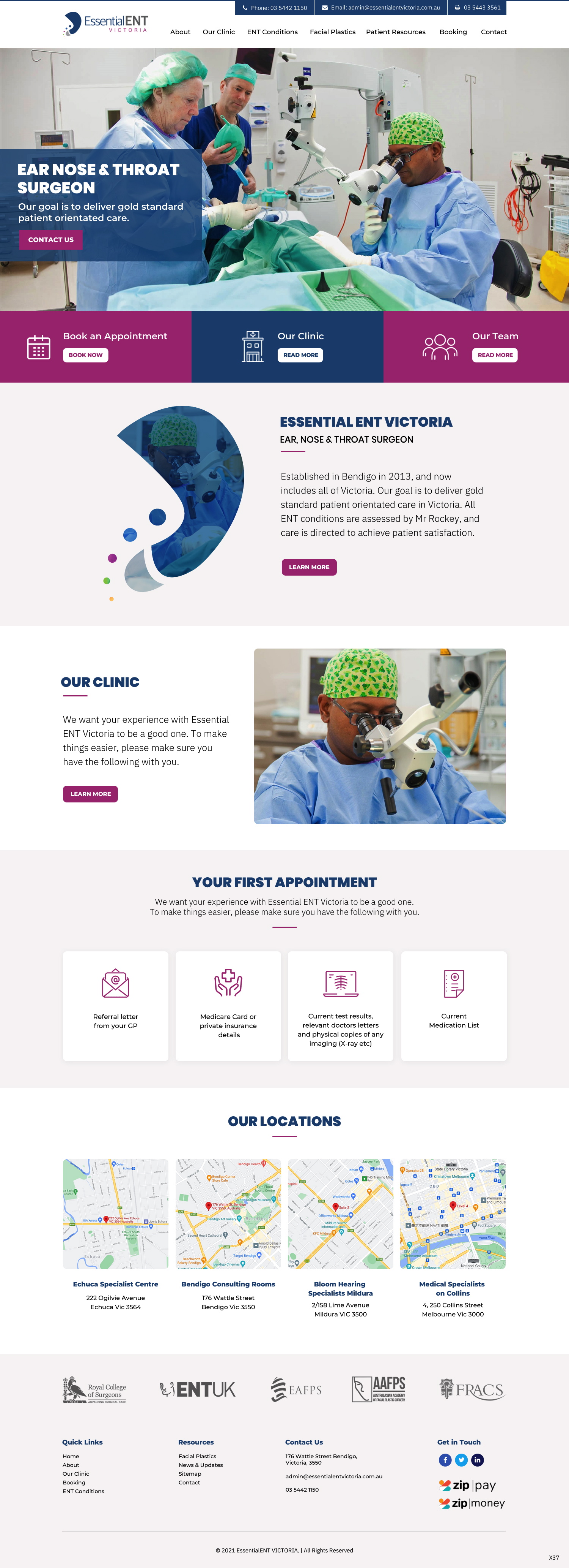 Web Design by pb for Essential ENT Victoria  | Design #26669278