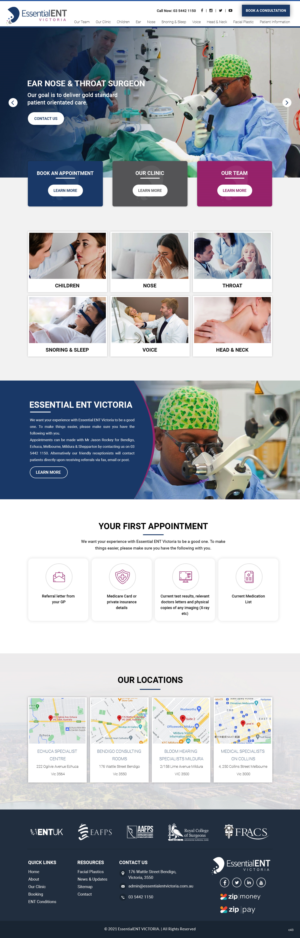 Web Design by pb for Essential ENT Victoria  | Design: #26732882