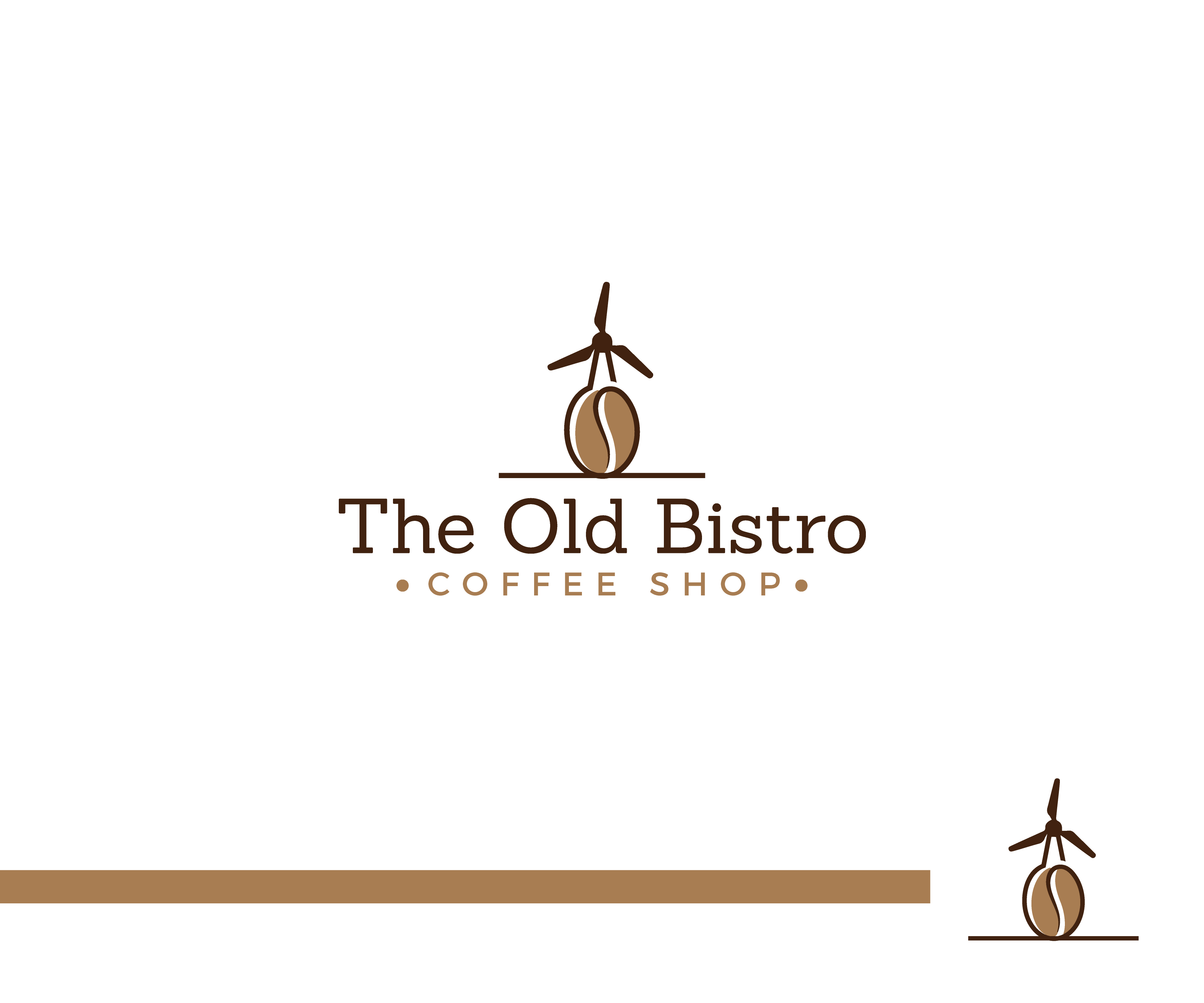 Logo Design by Fat Bat Man for The Old Bistro | Design #26673591