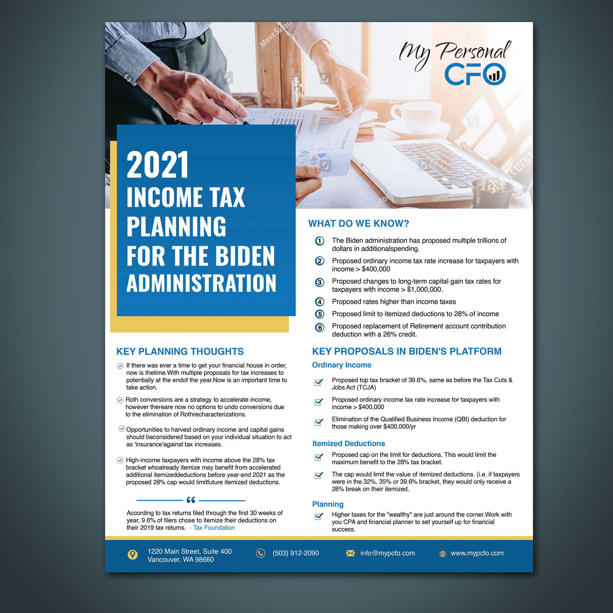 Print Design par aspiremedia pour My Personal CFO LLC | Design #26675733