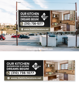 Billboard design for retail kitchen cabinet business | Billboard Design by ZeneFashions