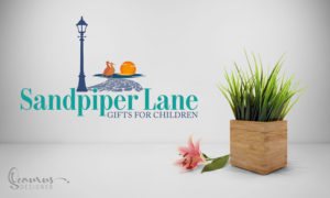 1st Line:  Sandpiper Lane    2nd Line:   Gifts for Children | Logo Design by InkThink by Scaurus