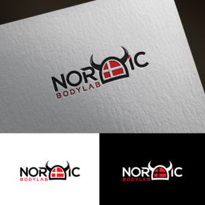 Headline: Nordic Bodylab    Subtitle:  Body Therapy, Rehab and Foot Orthotics.  I'm thinking the text/grafics might be in black or dark gray, so the colors of the danish flag ( red/white ) stands out a little bit | Logo Design by sankar999