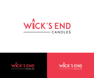 Wick's End Candles | Logo Design by Art Lancer